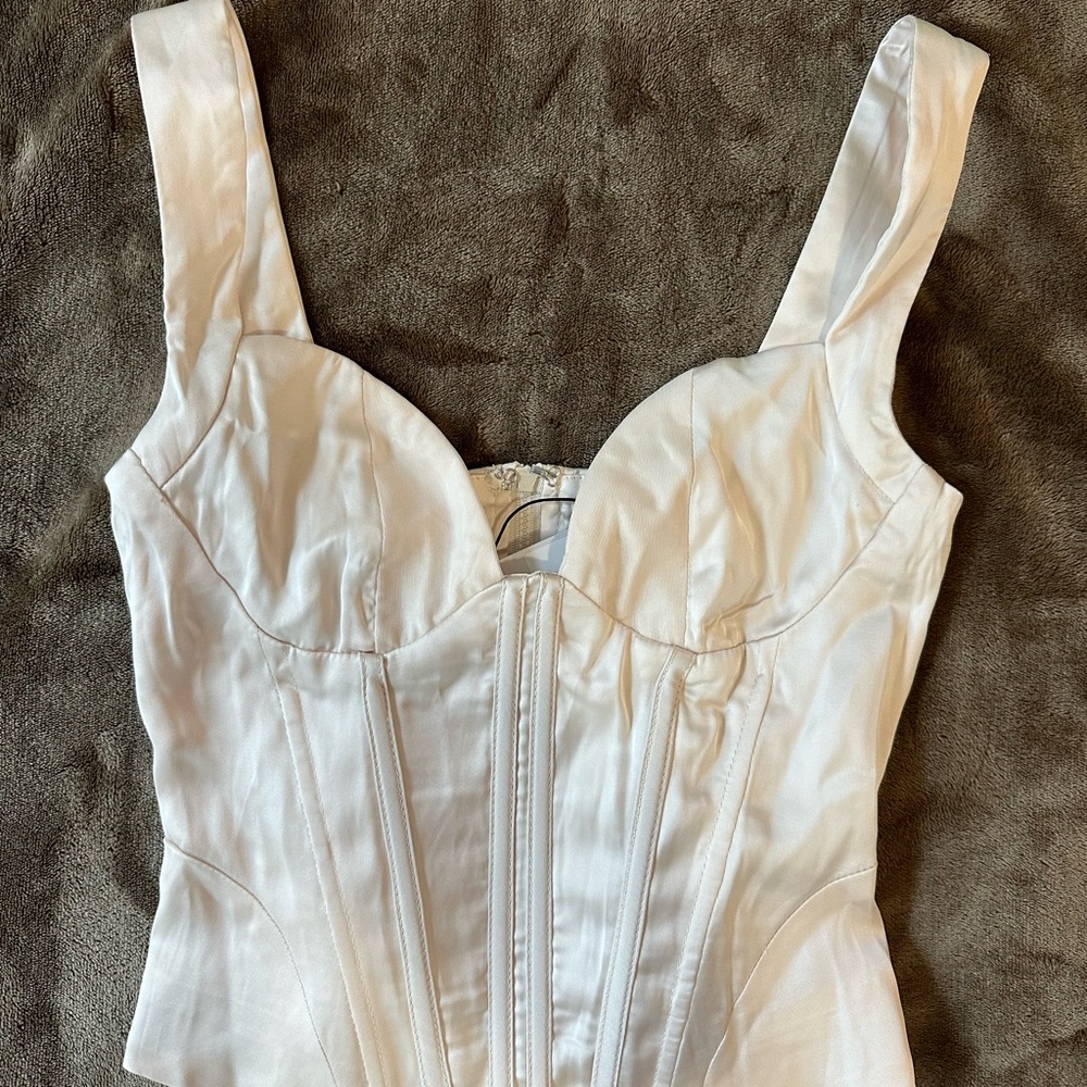 Princess Polly Cream Rowley Top